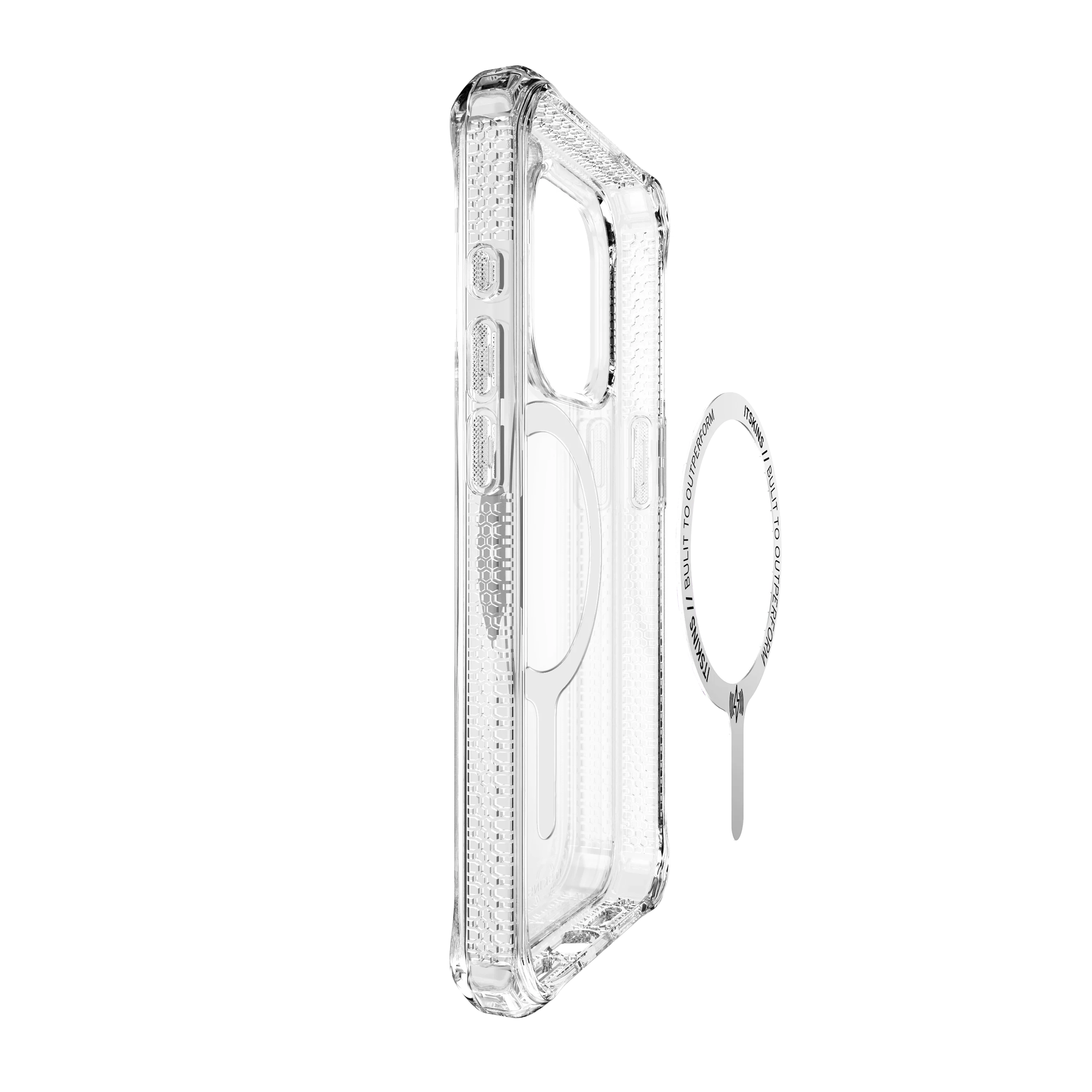 Itskins Hybrid Clear iPhone 15 Pro Max Magsafe Case - Transparent - Tashqila Itskins Hybrid Clear iPhone 15 Pro Max Magsafe Case - Transparent - Tashqila